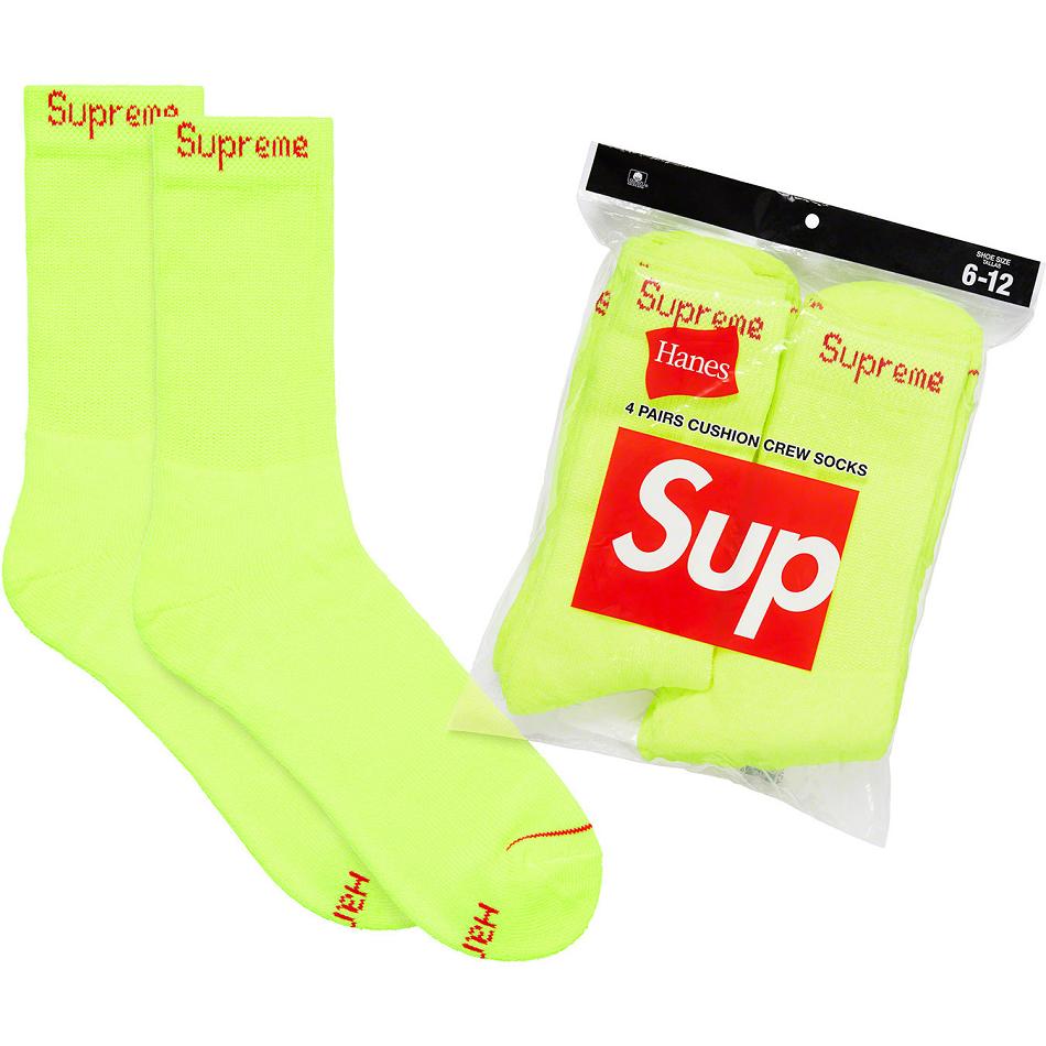 Supreme Hanes® Crew Socks (4 Pack) Čarape Zelene | HR488IS