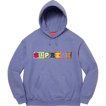 Supreme Beaded Hooded Dukserice Ljubičaste | HR317LH