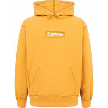 Supreme Box Logo Majica S Kapuljačom Žute | HR103DN